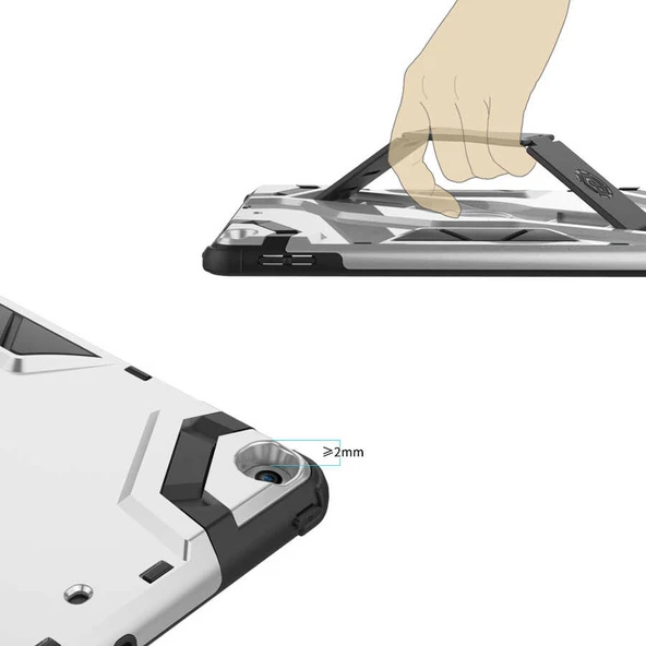 Zore Apple ile uyumlu iPad 9.7 2017 (5.Nesil) Defens Tablet Silikon - Resim 11