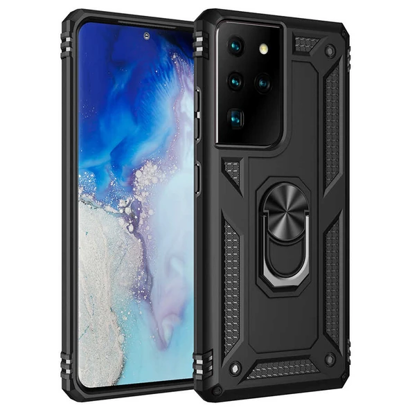 Zore Galaxy ile uyumlu S21 Ultra Kılıf Vega Kapak - 10