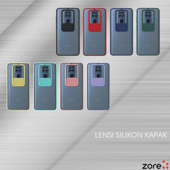Zore Xiaomi ile uyumlu Redmi Note 9 Kılıf Lensi Kapak - 2