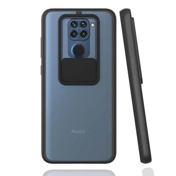Zore Xiaomi ile uyumlu Redmi Note 9 Kılıf Lensi Kapak - 4
