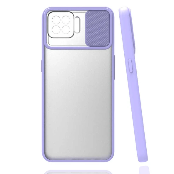Zore Oppo ile uyumlu Reno 4 Lite Kılıf Lensi Kapak - 11