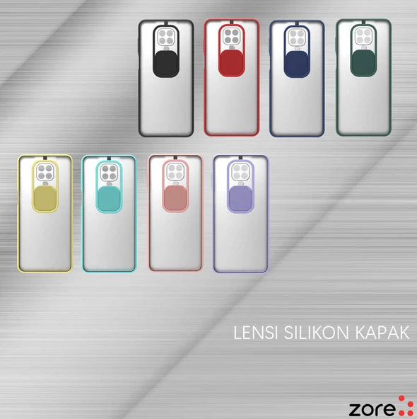 Zore Xiaomi ile uyumlu Redmi Note 9 Pro Kılıf Lensi Kapak - 2