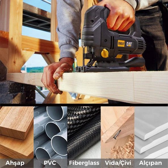 CAT DA06004 5 Parça Profesyonel Ahşap Ters Çapaksız Temiz Kesim Dekupaj Testere Bıçağı, Ucu - 4