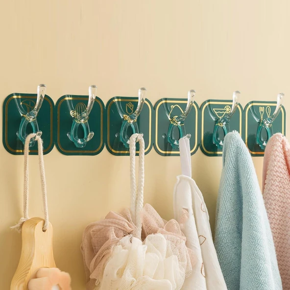 3B Trend Koparılabilen Kendinden Yapışkanlı Figürlü 6'lı Askı ürün görseli