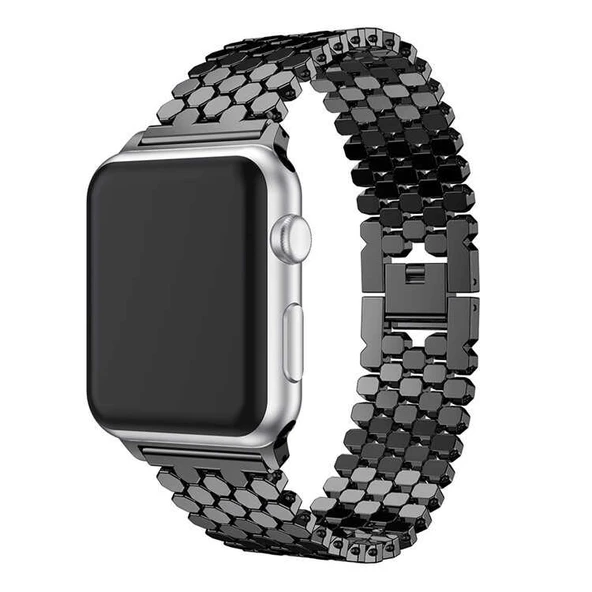 Zore Apple ile uyumlu Watch 42mm KRD-30 Metal Kordon - Resim 3