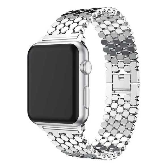Zore Apple ile uyumlu Watch 42mm KRD-30 Metal Kordon - Resim 8