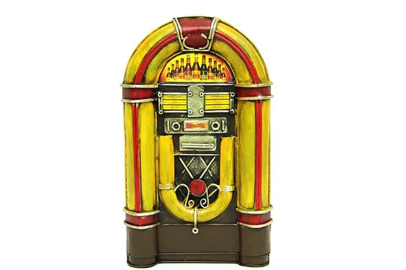 Dekoratif Metal Müzik Kutusu Kumbara Vintage Hediyelik - 1