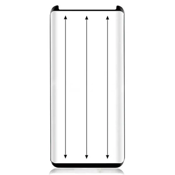 Zore Galaxy ile uyumlu Note 8 Kavisli Full Yapışkanlı Cam Ekran Koruyucu - 4