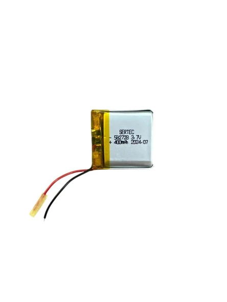 582728 3.7V 400 MAh Li-Polymer Pil Devreli/1.5A ürün görseli