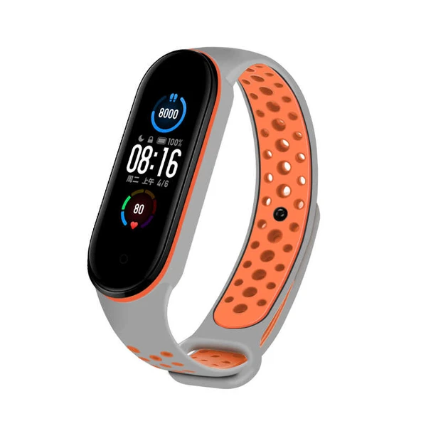 Zore Xiaomi ile uyumlu Mi Band 6 KRD-02 Silikon Kordon - 2
