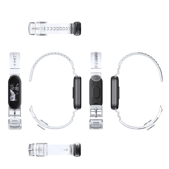 Zore Xiaomi ile uyumlu Mi Band 6 KRD-27 Silikon Kordon - 5