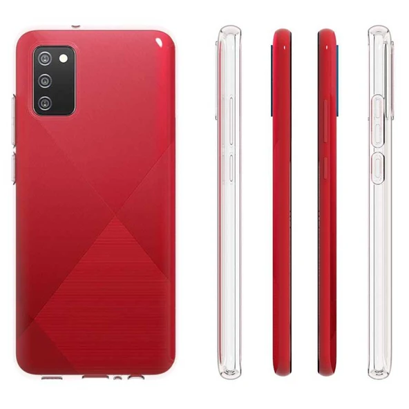 Zore Galaxy ile uyumlu A02S Kılıf Süper Silikon Kapak - 7