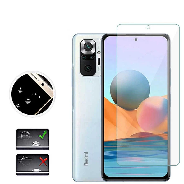 Zore Xiaomi ile uyumlu Redmi Note 10 Pro Nano Micro Temperli Ekran Koruyucu - 4