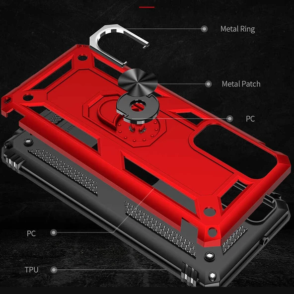 Zore Huawei ile uyumlu P Smart 2021 Kılıf Vega Kapak - 4