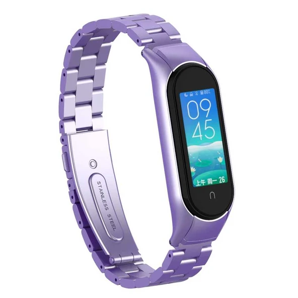 Zore Xiaomi ile uyumlu Mi Band 6 KRD-04 Metal Kordon - 10