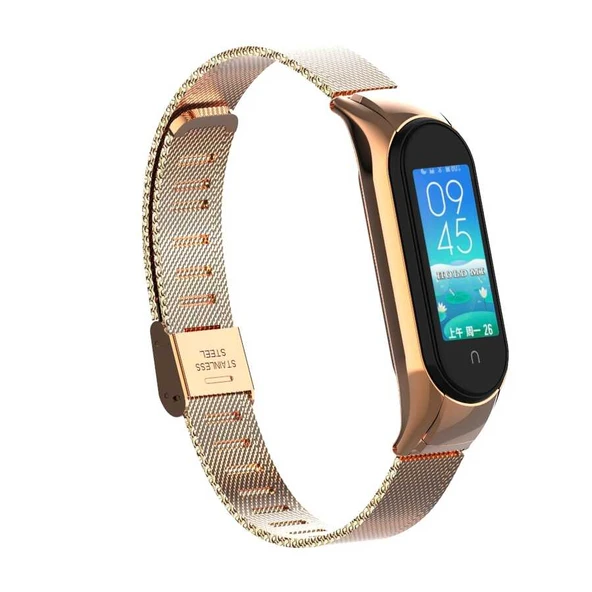 Zore Xiaomi ile uyumlu Mi Band 6 KRD-06 Metal Kordon