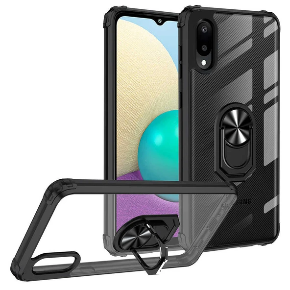 Zore Galaxy ile uyumlu A02 Kılıf Mola Kapak - 3