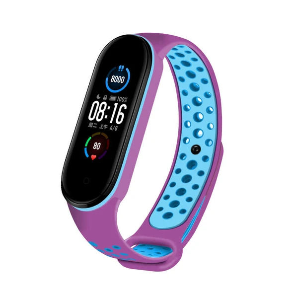 Zore Xiaomi ile uyumlu Mi Band 6 KRD-02 Silikon Kordon