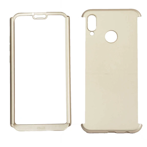 Zore Huawei ile uyumlu P Smart 2019 Kılıf 360 3 Parçalı Rubber Kapak - 2