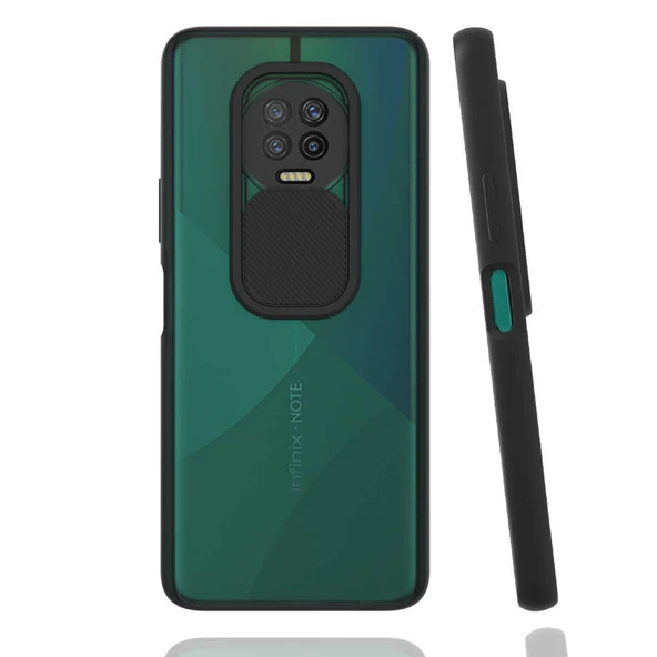 Zore İnfinix ile uyumlu Note 7 Kılıf Lensi Kapak - 4