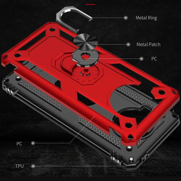 Zore Xiaomi ile uyumlu Redmi Note 9 Pro 5G Kılıf Vega Kapak - 5