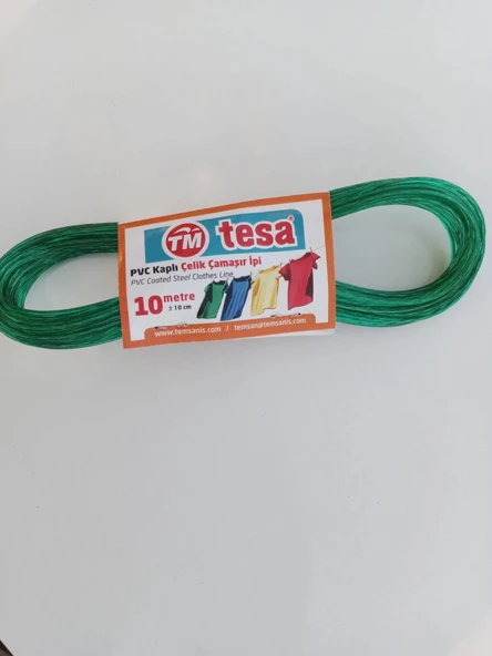 Renkli Çamaşır ipi "çelik" - Resim 4