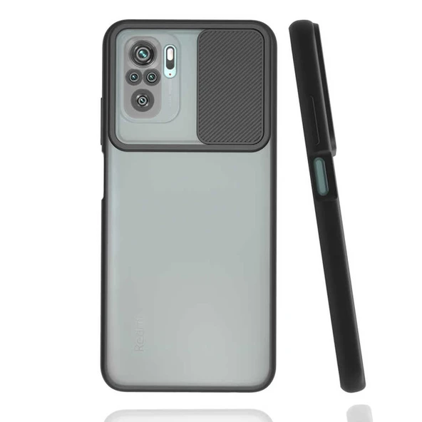 Zore Xiaomi ile uyumlu Redmi Note 10 Kılıf Lensi Kapak - 4