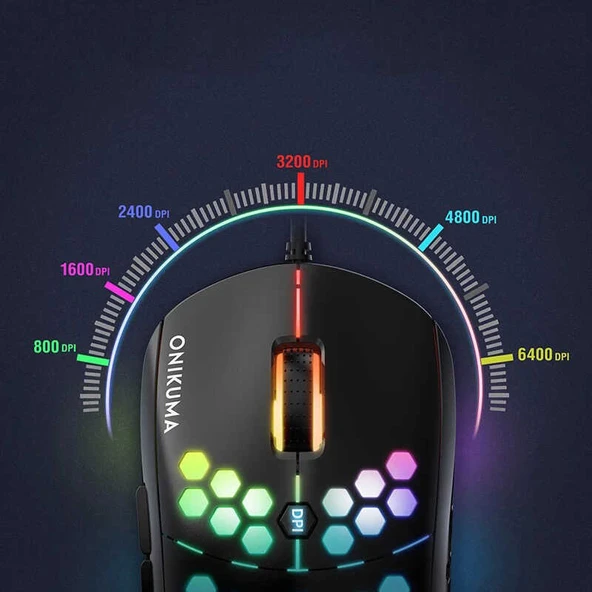 Zore Onikuma CW903 RGB Oyuncu Mouse - 6
