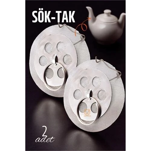 CEYLAN ADAM Sök-Tak Demlik İçi Çay Filtresi Çay Süzgeci 2 adet