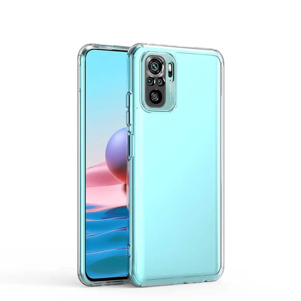 Zore Xiaomi ile uyumlu Redmi Note 10 Kılıf Kamera Korumalı Süper Silikon Kapak - 4