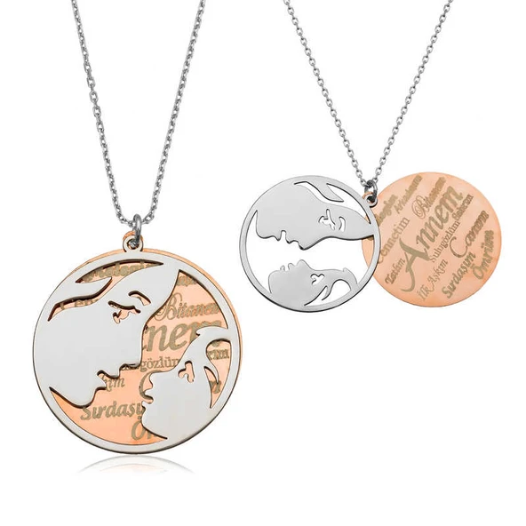 925 Ayar Gümüş Annelere Özel Gümüş Kolye PT26109158 ürün görseli