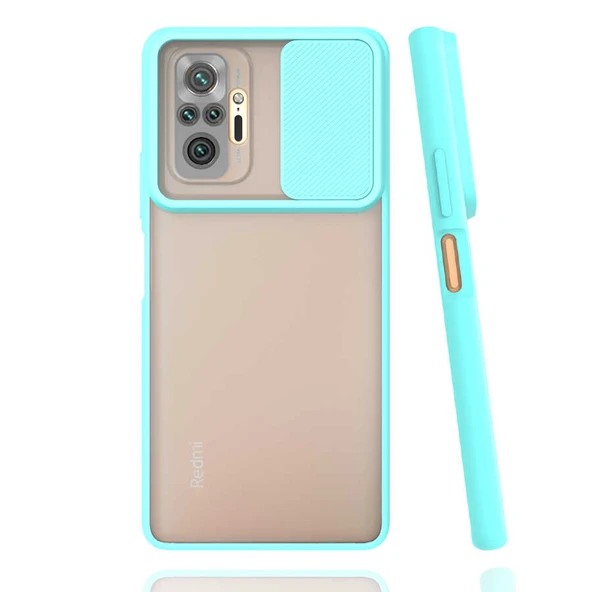 Zore Xiaomi ile uyumlu Redmi Note 10 Pro Kılıf Lensi Kapak - 6