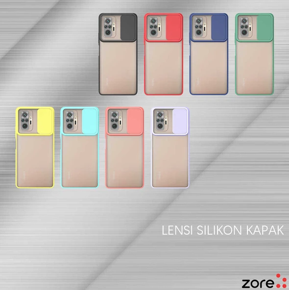 Zore Xiaomi ile uyumlu Redmi Note 10 Pro Kılıf Lensi Kapak - 3
