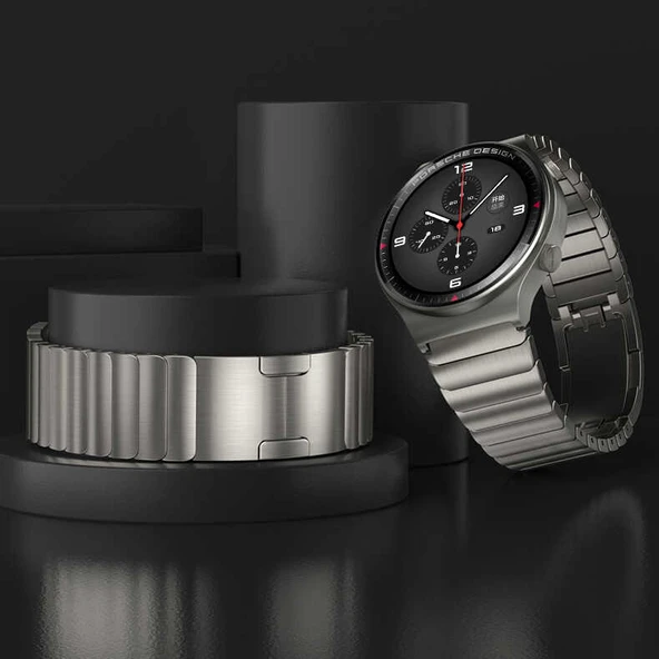 Zore Huawei ile uyumlu GT2 46mm KRD-35 22mm Metal Kordon - 4