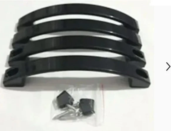 SMD Duşakabin Kapı Kulpu Siyah 4'lü Set - Resim 5