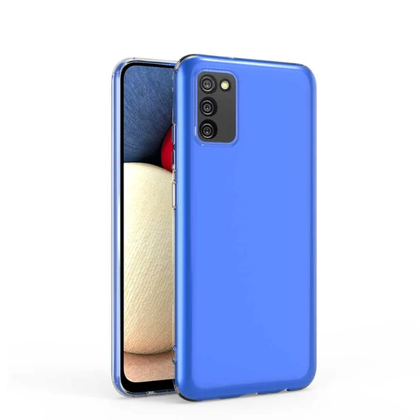 Zore Galaxy ile uyumlu A02S Kılıf Kamera Korumalı Süper Silikon Kapak - 4