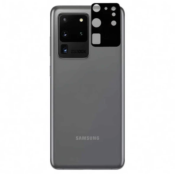 Zore Galaxy ile uyumlu S20 Ultra 3D Kamera Camı - 2