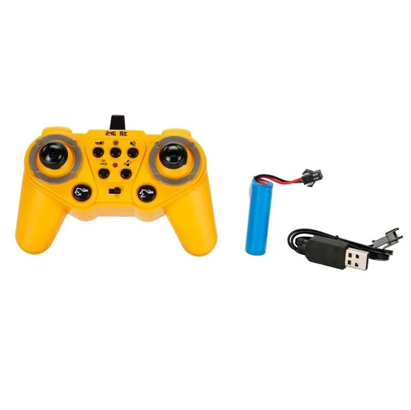 Uzaktan Kumandalı 1:12 İş Makinesi Kepçe Sesli Işıklı Oyuncak Kamyon 2.4 GHZ - Resim 6