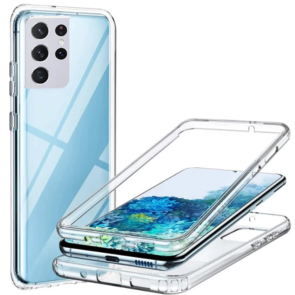 Zore Galaxy ile uyumlu S21 Ultra Kılıf Enjoy Kapak - 5