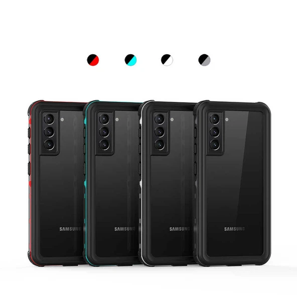 Zore Galaxy ile uyumlu S21 Plus Kılıf 1-1 Su Geçirmez Kılıf - 3