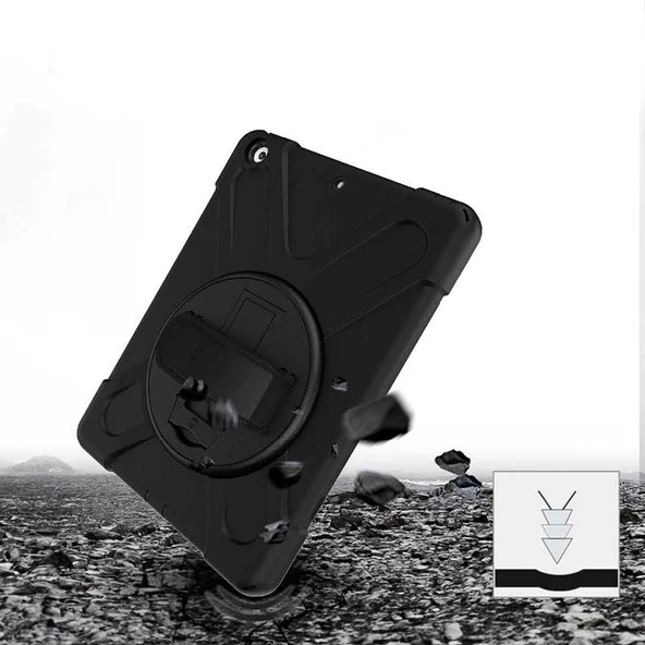 Zore Apple ile uyumlu iPad 10.2 2021 (9.Nesil) Defender Tablet Silikon - Resim 3