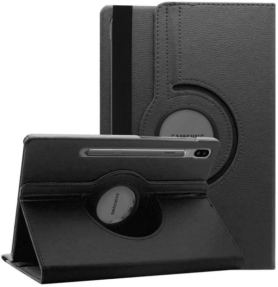 Zore Galaxy ile uyumlu Tab S7 FE LTE (T737-T736-T733-T730) Dönebilen Standlı Kılıf - Resim 11