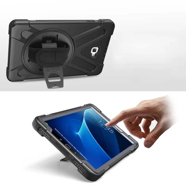Zore Galaxy ile uyumlu Tab A T580 10.1 Defender Tablet Silikon - 3