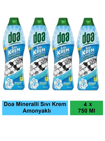 Doa Sıvı Krem Amonyaklı Temizleyici 750 Ml Vegan x 4 Adet ürün görseli