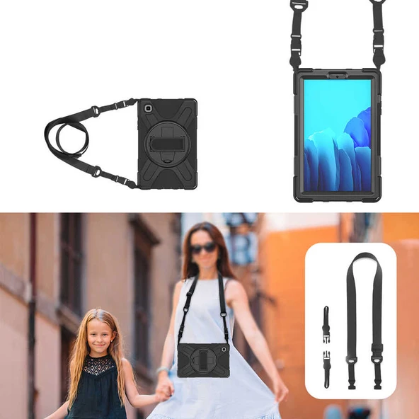 Zore Galaxy ile uyumlu Tab A7 Lite T225 Defender Tablet Silikon - 4