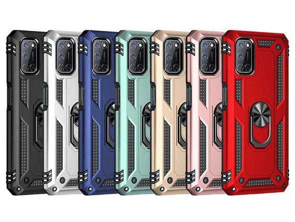 Zore Oppo ile uyumlu A92 Kılıf Vega Kapak - Resim 9