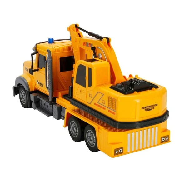 Uzaktan Kumandalı 1:12 İş Makinesi Kepçe Sesli Işıklı Oyuncak Kamyon 2.4 GHZ - Resim 4