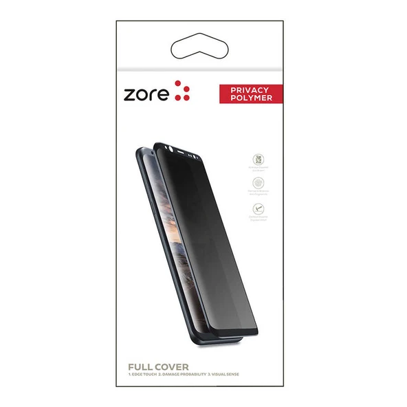 Zore Galaxy ile uyumlu S21 Plus Privacy Polymer Nano Ekran Koruyucu - 3