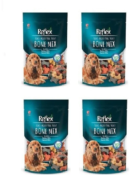 Reflex Yarı Yumuşak Kemik Mix Köpek Ödül 150 gr. x 4 Adet Reflex ürün görseli 1
