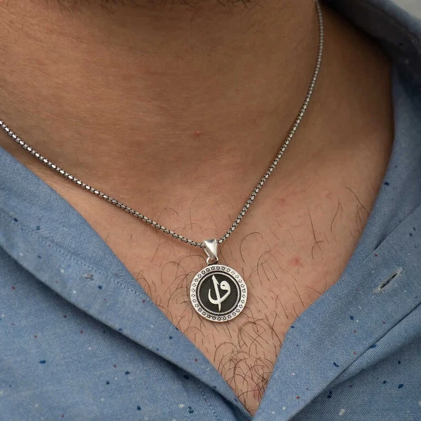 Supertrend Gümüş Elif Vav Kolye - Resim 2